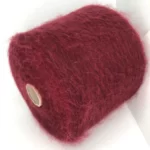 BORDO-RED-MOHAIR-FLUFFY-LUXURIOUS-YARN-ON-CONE-KNITTING