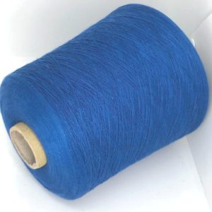 blue-viscose-lace-yarn-on-cone-knitting