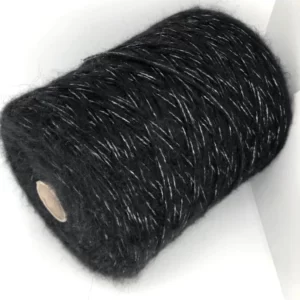 black-mohair-glossy-yarn-on-cone-knitting