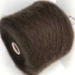 luxurious-brown-kid-mohair-fluffy-yarn-on-cone