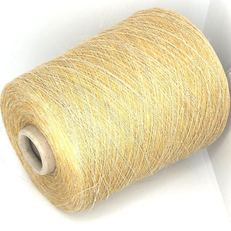 GOLDEN-BEIGE-LINEN-YARN-ON-CONES-WEAVING-KNITTING-ONLINE-STORE