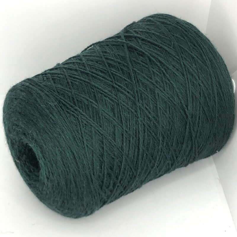 green-dark-VIRGIN-WOOL-SPORT-WEIGHT-YARN-ON-CONE-KNITTING-CROCHET-ITALIAN-YARNS