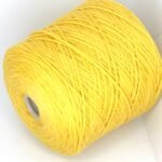 yellow-merino-wool-blend-yarn-on-cone-knitting-crafts