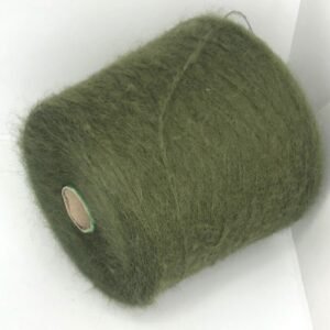 olives-green-virginia-mohair-fluffy-yarn-on-cone-knitting-machine-by-hands