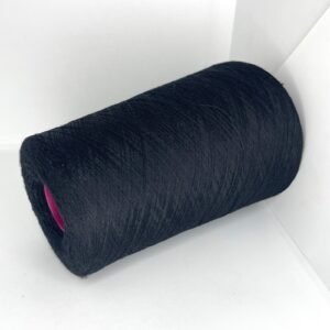black-merino-wool-silk-blend-yarn-cone-knitting