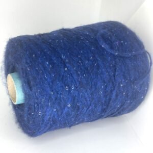 blue-tweed-wool-blend-yarn-knitting-on-cone