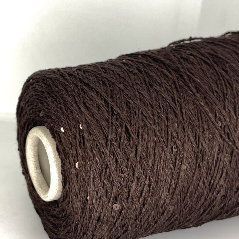 brown-sequin-silk-merino-wool-yarn-knitting-craft