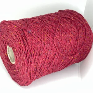 red-wine-merino-wool-silk-tweed-cone-yarn