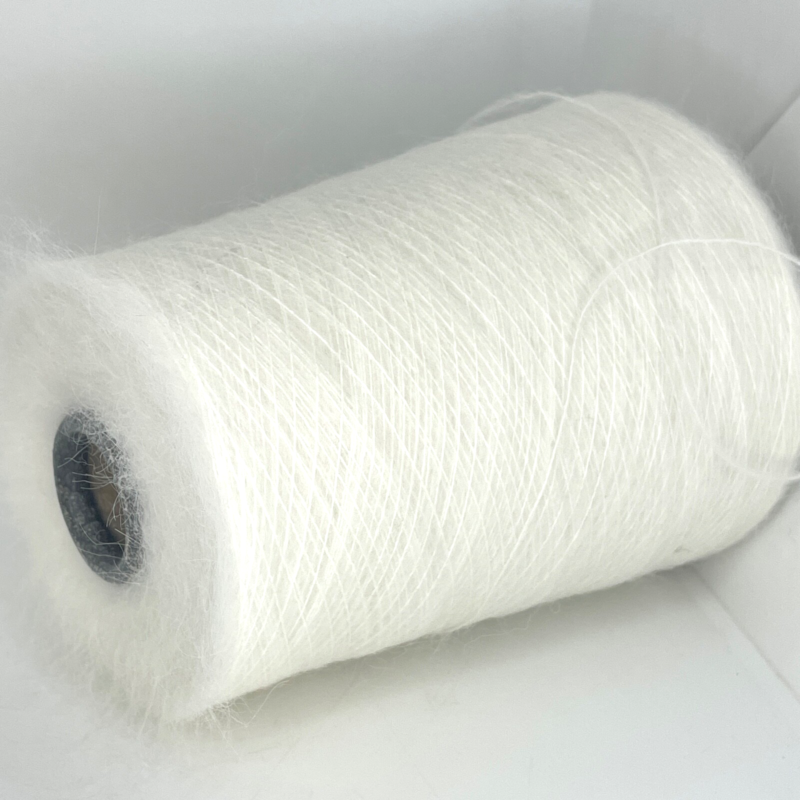 white-kid-silk-mohair-lace-weight-cone-yarn