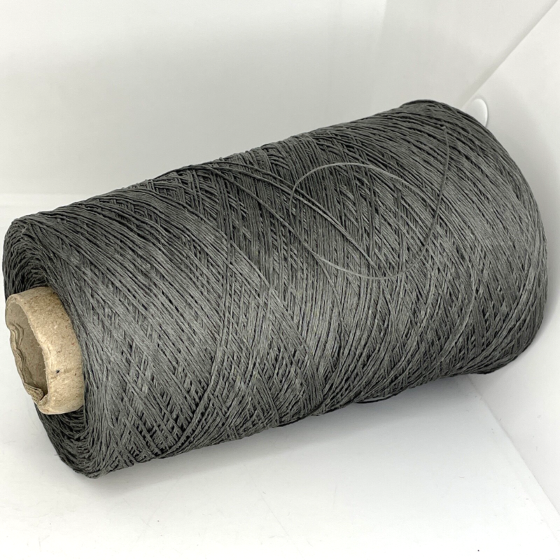 dark-gray-linen-lace-weight-italian-yarn-on-cone