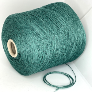 emerald-green-linen-lace-weight-italian-yarn-on-cone