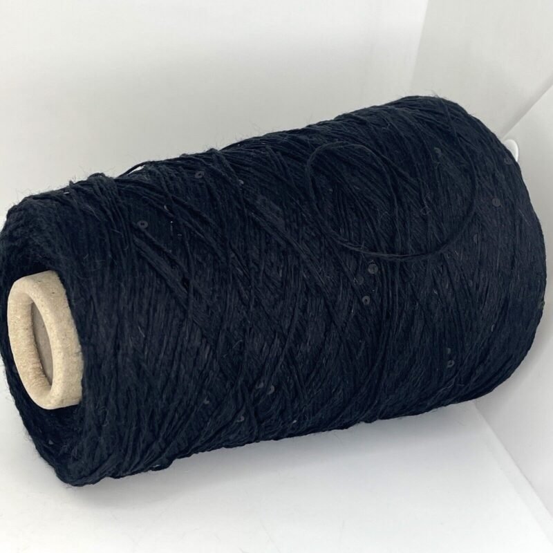 black-sequins-paillettes-cashmere-silk-merino-wool-blend-cone-yarn-knitting-luxurious